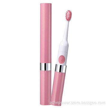 Slim sonic toothbrush with replaceable powered by battery dental supplies